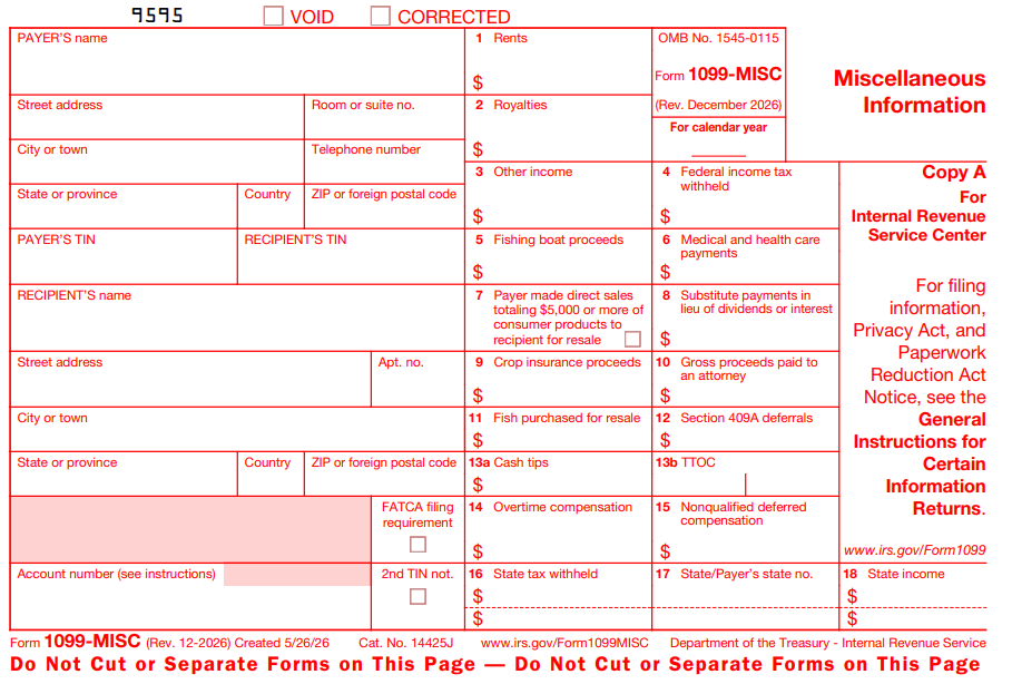 Sample tax form PDF showing SSN and employer fields that require redaction